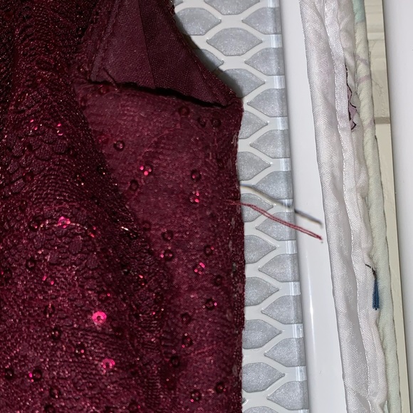 Burgundy Red Homecoming Dress - Picture 5 of 7